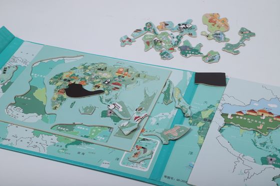 Dobra cena. Magnetyczna Puzzle Edukacyjna Chińska Mapa Beztoksyczna w Internecie