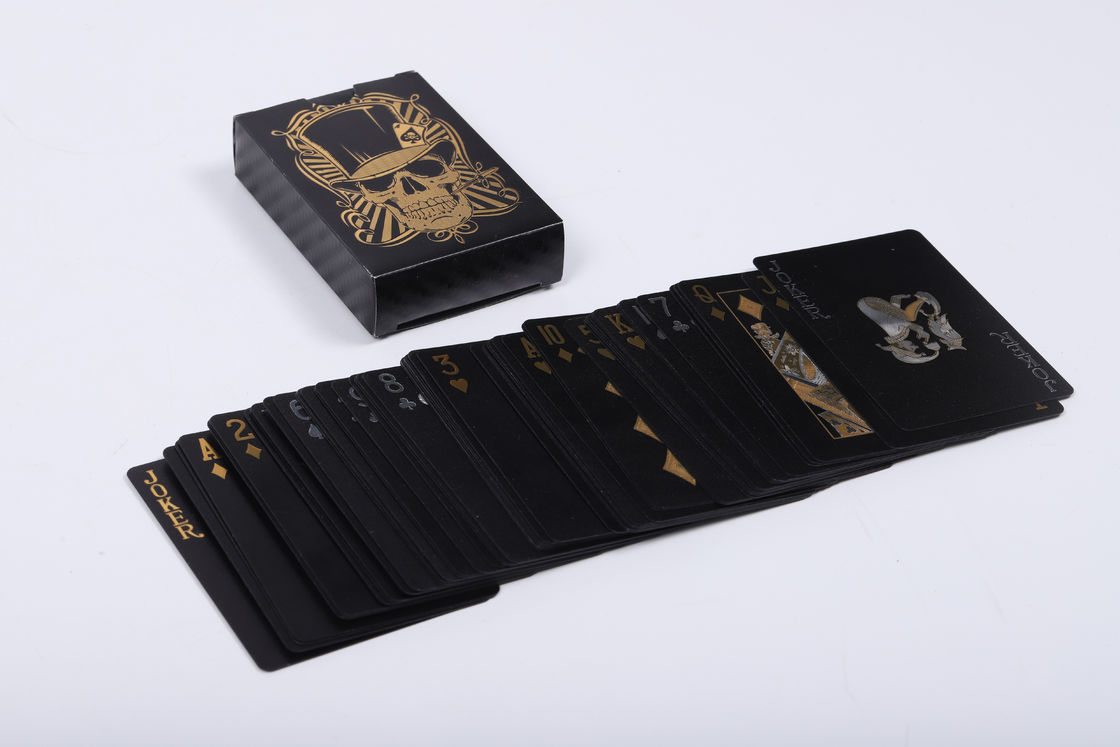 Kolor Pantone Niestandardowo Drukowane Kartki do gry Zamów online Mat Black