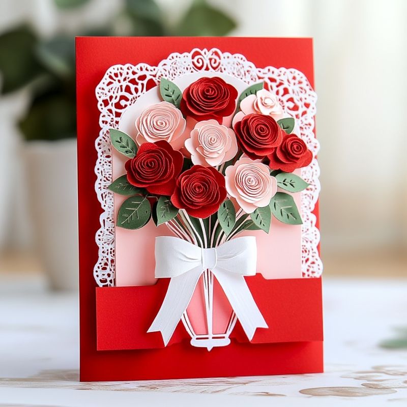 Czterokątne Unikalny hurtowy Exquisite Kraft Paper Suche Flower Greeting Cards Konwerta zawarta dla wymagań B2B