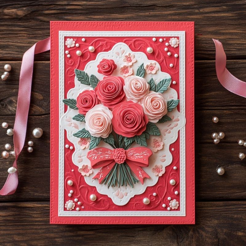Czterokątne Unikalny hurtowy Exquisite Kraft Paper Suche Flower Greeting Cards Konwerta zawarta dla wymagań B2B